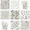 Outus 9 Pieces Camo Print Stencils Camouflage Painting Templates Reusable Grass Pattern Stencils Green Camo DIY Stencils for Scrapbooking Painting...