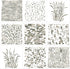 Outus 9 Pieces Camo Print Stencils Camouflage Painting Templates Reusable Grass Pattern Stencils Green Camo DIY Stencils for Scrapbooking Painting...