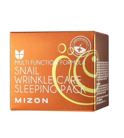 MIZON Snail Line, Snail Wrinkle Care Sleeping Pack, Nourishing mask, Firming mask, for damaged skin, anti-wrinkle care, (2.7 FL oz)...