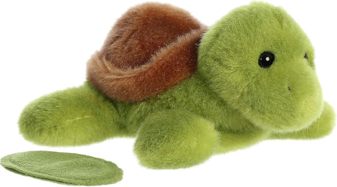 Aurora® Adorable Shoulderkins™ Tal Turtle™ Stuffed Animal - On-The-Go Fun - Interactive Play - Green 6 Inches...