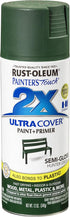 Rust-Oleum 249853 Painter's Touch 2X Ultra Cover Spray Paint, 12 oz, Semi-Gloss Hunter Green...