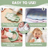 O’doe Silicone Baby Popsicle Molds & Baby Food Feeder with 1 Clip, 2 Pack Freezer Tray with Lid, 2 Breastmilk Popsicle Molds for Teething Relief, ...