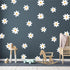 A Room with Flower Vinyl Daisy Wall Decals, Peel and Stick Floral Stickers for Nursery, Kids Bedroom Livingroom Home Wall Art Decor-White...