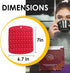Two Purple Heavy-Duty Premium Kitchen Hot Pan Trivets | 4-in-1 Multipurpose Silicone Pot Holders-Coaster | Free Funnel, Non-Slip, High-Density, Ho...