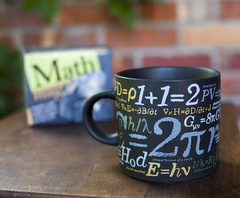 The Unemployed Philosophers Guild Math Mug - Sip Your Coffee While Learning Famous Mathematical Formulas and Equations, Comes in a Fun Gift Box, 1...