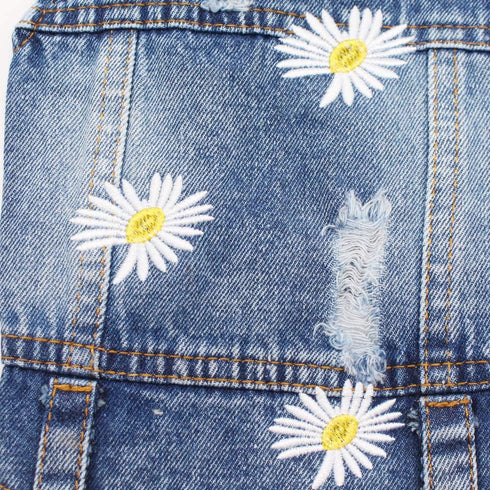 Pet Clothes Denim Dog Costume Summer Cowboy Vest Daisy Shirt Jeans Jacket Puppy Clothing for Chihuahua Yorkies...