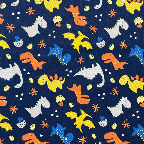 Dinosaur Quilt Fat Quarters Fabric Bundles Cotton Cartoon Dino World Fabric for Baby Boy Kids 18"x 22" (7pcs) SZRUIZFZ...