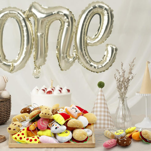 40 PCS Mini Food Plush Toy Set Cute Small Food Stuffed Toy Keychain for Party Favors Keychain Ornament for Goody Bag Easter Egg Stuffers Carnival ...