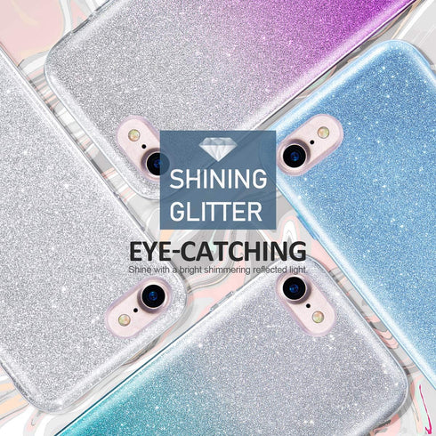 MATEPROX iPhone Se 2022 Case,iPhone SE 2020 case,iPhone 8 case,iPhone 7 Glitter Bling Sparkle Cute Girls Women Protective Case for 4.7" iPhone 7/8...