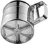 Flour Sifter, Stainless Steel Sifter for Baking, Double Layer Fine Mesh Baking Sifter, One Hand Press Crank Sifter for Powdered Sugar Shaker Duste...
