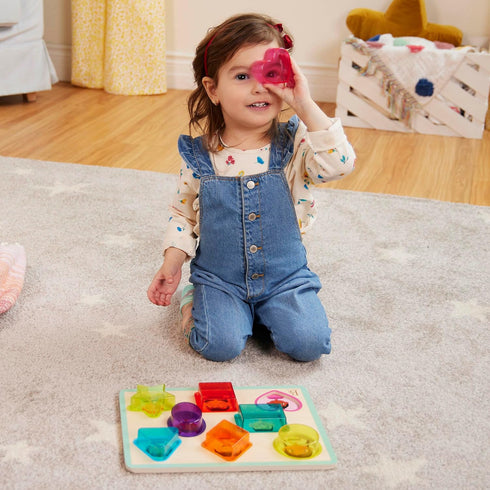 B. toys- Shapes & Emotions- Chunky Puzzle – Toddler Puzzle – Geometric Shapes & Emotions – Classic Toys for Kids – 2 Years +...