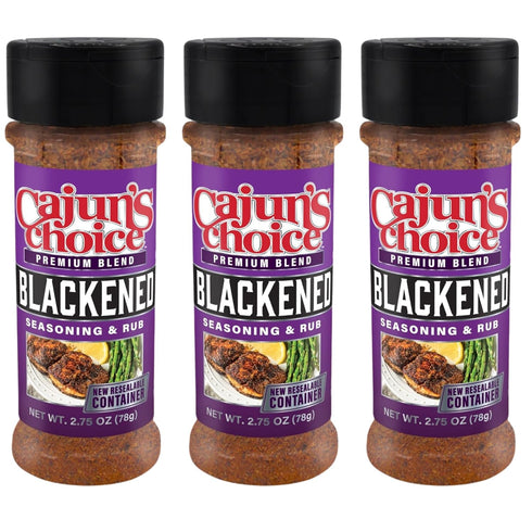 Blackened Seasoning 2.75 oz Cajun's Choice Louisiana Foods (Pack of 3)...