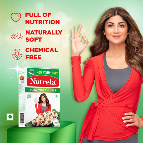 Nutrela, Soya Mini Chunks, 220 Grams(gm)...
