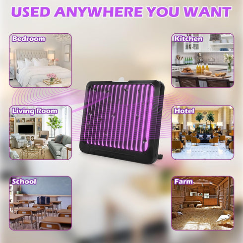 Effective LED Fly Trap Indoor, Bug Catcher and Mosquito Traps Indoor for Fruit Flies, Insects, Moths, Flying Insect Trap for Stop Mosquito Bites I...