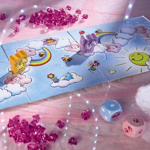 HABA Unicorn Glitterluck Cloud Crystals - A Sparkling Die Competition Ages 3+ (Made in Germany)...