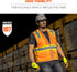 Ergodyne GloWear 8246Z ANSI High Visibility Two Tone Mesh Safety Vest with Reflective Binding, Orange, 2X-Large/3X-Large...