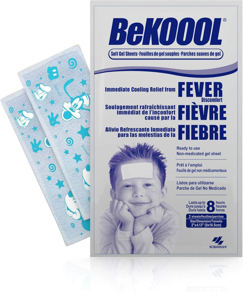 BEKOOOL Soft Gel Sheets for Kids for Cooling Relief from Fever discomfort | 4 Count...
