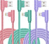 iPhone Charger, Apple MFi Certified 3Pack 6FT Lightning Cable, 90 Degree Fast Charging Cables Cord Compatible for 14/13 mini/13/12/11 Pro MAX/XR/X...