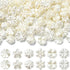 Stiesy 200 Pcs Assorted Flower Beads Bulk ABS Imitation Pearl Beads Rose Flower Loose Beads for Beading Necklace Bracelet Earring Phone Strap Jewe...