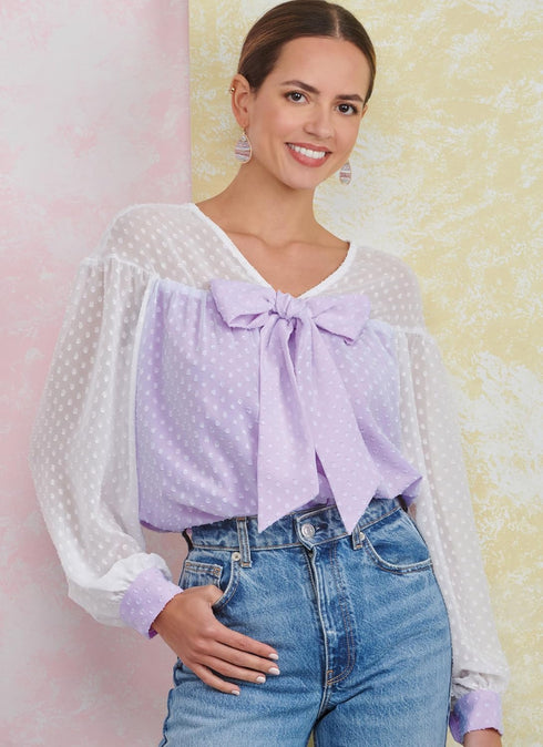 Simplicity Easy to Make Misses' Relaxed Fit Top Sewing Pattern Packet, Design Code S9921, Sizes 18-20-22-24-26, Multicolor...