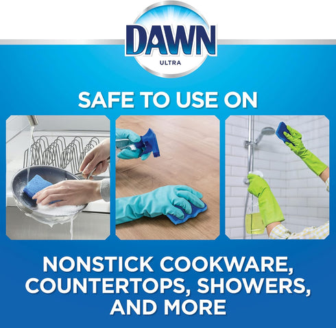 Dawn Non-Scratch Kitchen Dish Sponges, Blue (Pack of 3)...