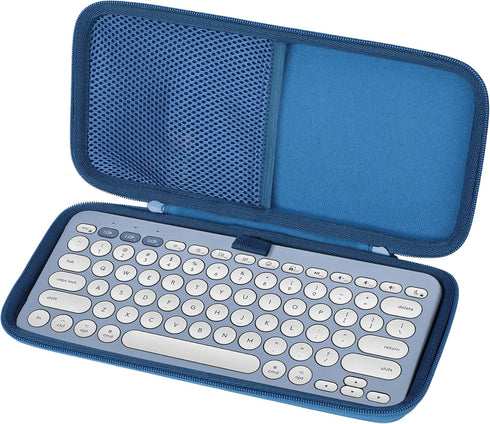 Hard Case Compatible with Logitech Pebble Keys 2 K380s K380 K810 K811 Bluetooth Wireless Keyboard (Classic Blue Case)...
