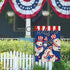 Welcome 4th of July Dove Peace Bird Patriotic Small Decorative Garden Flag, America USA Stars Stripes Blue Yard Lawn Outside Decor, American Firew...