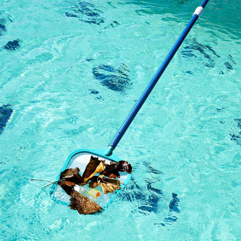 Pool Skimmer - Pool Skimmer Net without Pole, 16.5" x 9.5", Pool Net with Fine Mesh Net, Plastic Frame, Ultra-fine Pool Skimmer for Ponds, Fish Ta...
