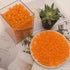 Pony Beads (1200Pcs 6x9mm) for Bracelets Making Kit, Kandi Beads, Hair Beads for Braids, Craft Beads for Jewelry Making (Orange Glitter)...
