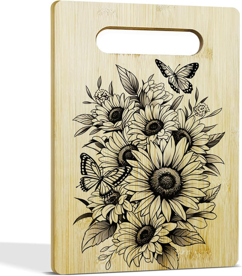 House Warming Gifts New Home Sunflower Butterfly Decor Chopping Boards for Kitchen Gifts for Women Men Mom Dad Wife Husband Housewarming Gifts for...