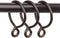 Rod Desyne 10 Curtain Eyelet Rings, Cocoa...