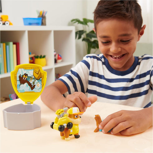 Paw Patrol, Big Truck Pups Rubble Action Figure with Clip-on Rescue Drone, Command Center Pod and Animal Friend Kids Toys Ages 3 and up...