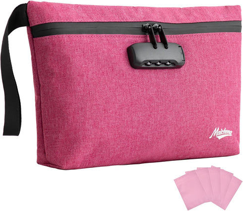 MAICHENG Storage Bag with Combination Lock Large Storage Container Travel Medicine Lock Bag Water Resistant Money Organizer Pouch Great Christmas ...