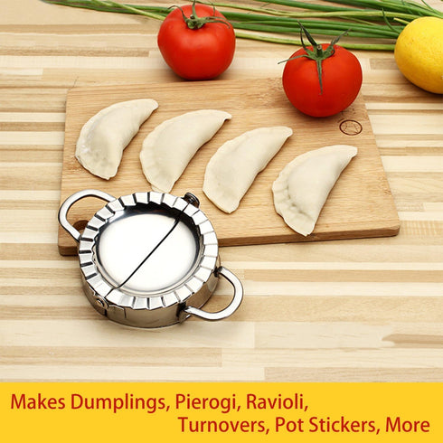 New Stainless Steel Ravioli Mould Dumpling Maker Mold Wrapper Pierogie Pie Crimper Pastry Dough Press Cutter Kitchen Gadgets (S 3inch)...