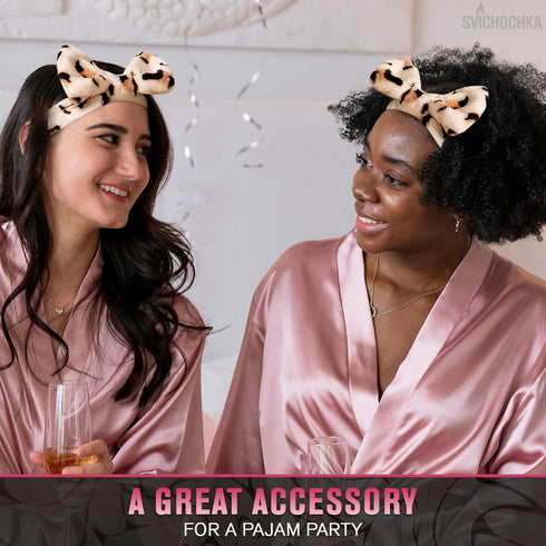 Spa Headband for Washing Face Skincare Headband - Cheetah Headband for Face Washing Makeup Headbands for Women Elastic Headbands - Makeup Hair Hea...