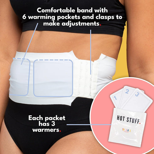 Girls Co. Discreet Portable Menstrual Period Heating Patch for Cramp Pain Relief Hot Pads- Warmer Refill- 3 Warmers...