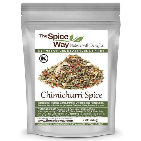 The Spice Way -Chimichurri Spice Blend. Non GMO, no preservatives, no additives just spices we grow in our farm 2 oz resealable bag...