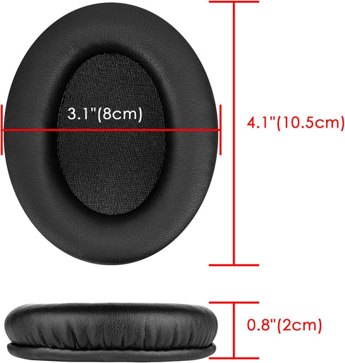 Replacement Ear Pads for HyperX Cloud II, 2, Cloud III, 3, Mix, Alpha, Cloud Flight, Stinger, 2, 2 Core Headphones Ear Cushions, Ear Covers, Heads...