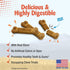 Nylabone Nubz WILD Natural Edible Chew Treats for Dogs, Made in USA, Bison Flavor, Small - Up to 25 lbs. (4 Count)...
