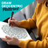 SCRIBBLEDO Circular Grid 12"x12" Large Graph Dry Erase Board Double-Sided White Board Drawing Polar Grid Lines Graphing Architectural Gridded 3D D...