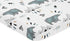 Sweet Jojo Designs Blue White Watercolor Baby Boy Fitted Mini Portable Crib Sheet Bear Mountain Collection - for Mini Crib or Pack and Play ONLY...
