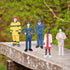 5PCS Professional Character Models Figures Set Educational Toys Christmas Party Decoration for 3 4 5 6 Kids Boys and Girls (Doctors, firefighters)...
