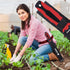 Stainless Steel Garden Knife with 11" Blade with New Handle, Double Side Utility Sod Cutter Lawn Repair Garden Knife with Nylon Sheath (RED)...