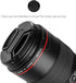 Veatree 67mm Lens Hood Set, Collapsible Rubber Lens Hood with Filter Thread + Reversible Tulip Flower Lens Hood + Center Pinch Lens Cap + Microfib...