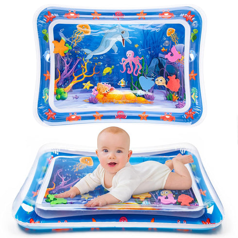 Tummy Time Water Mat?Inflatable Tummy Time Water Play Mat for Babies, Infants and Toddlers 3 to 12 Months Promote Development Toys Baby Gifts...