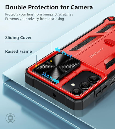FNTCASE for Samsung Galaxy A15-5G Case: Protective Shockproof Rugged Military Grade Drop Protection A15 Cell Phone Mobile Cover with Kickstand | T...