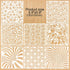 16-Pack Geometric Stencils 6 x 6 Inch Painting Templates for Scrapbooking Cookie Tile Furniture Wall Floor Decor Craft Drawing Tracing DIY Art Sup...