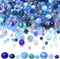KINGSHINE 4/6/8mm Crystal Glass Beads,3 Sizes Total 1000pcs Faceted Briolette Rondelle Beads with Container,Loose Spacer Beads for DIY Beading Pro...