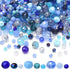 KINGSHINE 4/6/8mm Crystal Glass Beads,3 Sizes Total 1000pcs Faceted Briolette Rondelle Beads with Container,Loose Spacer Beads for DIY Beading Pro...