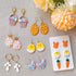 Keoker Polymer Clay Cutters, Easter Polymer Clay Cutters for Earrings Making, 11 Shapes Easter Day Clay Cutters, Small Easter Clay Cutters for Pol...